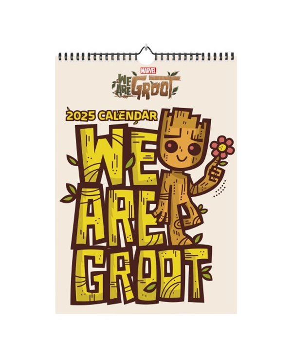 CALENDARIO A3 2025 MARVEL YO SOY GROOT
