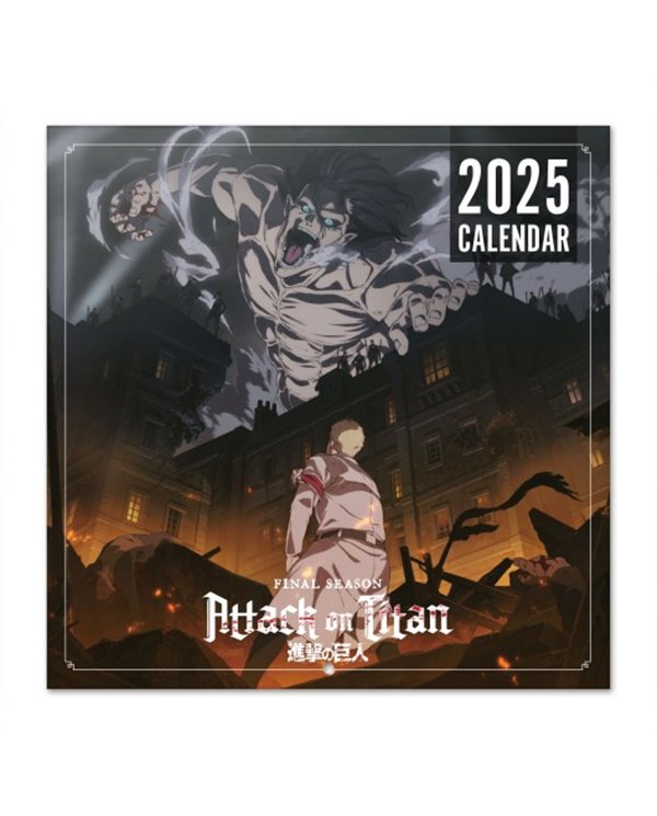 CALENDARIO 2025 30X30 ATTACK ON TITAN