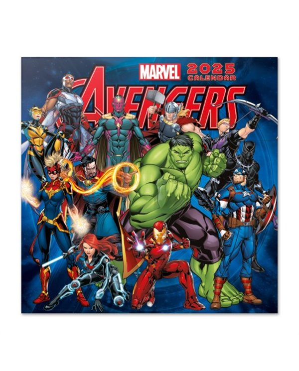 CALENDARIO 2025 30X30 MARVEL LOS VENGADORES