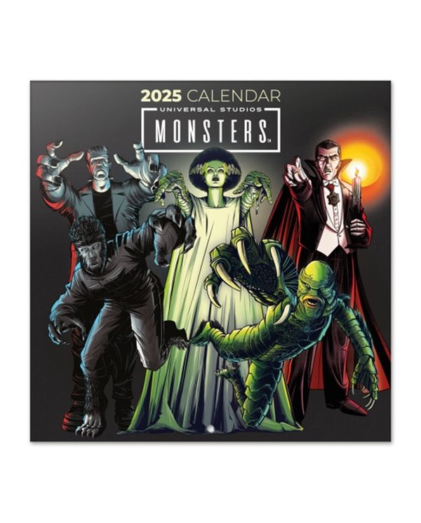 CALENDARIO 2025 30X30 UNIVERSAL MONSTERS