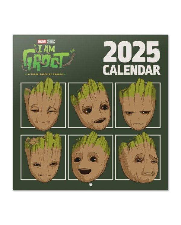 CALENDARIO 2025 30X30 MARVEL YO SOY GROOT