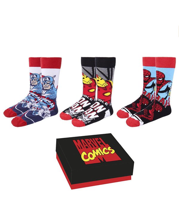 ,,,8445484059458 ,Set 3 calcetines Marvel,