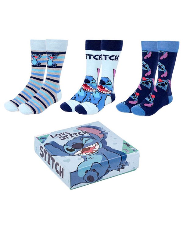 ,,,8445484333404 ,Set 3 calcetines Stitch Disney adulto,