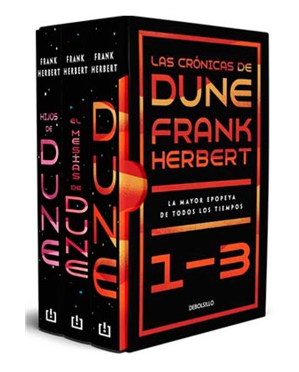 ESTUCHE LAS CRONICAS DE DUNE (DUNE, EL MESIAS DE DUNE E HIJOS DE DUNE)  (BOLSILLO)