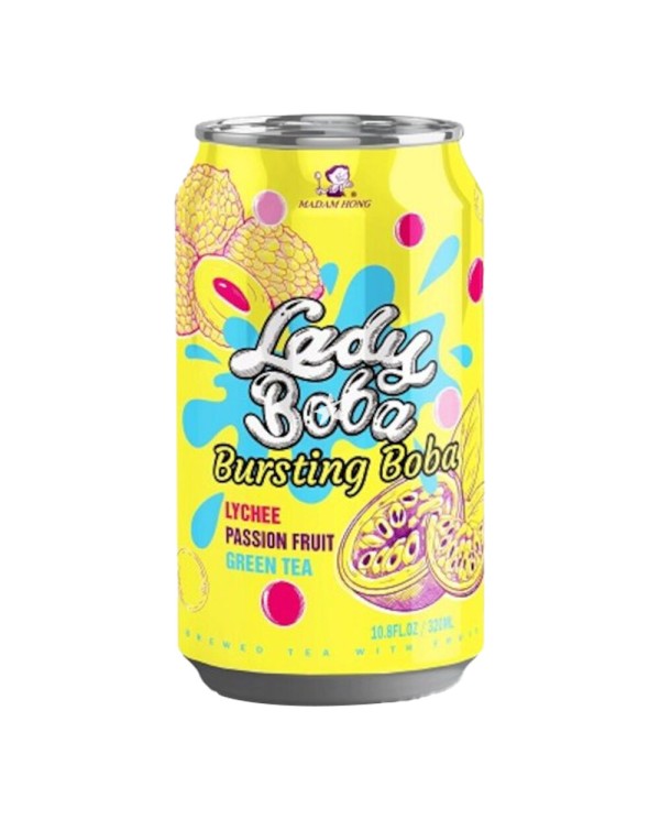 Bebida de Bubble Tea Sabor Lyche y Frutas de la pasión 340ml  4711115020239