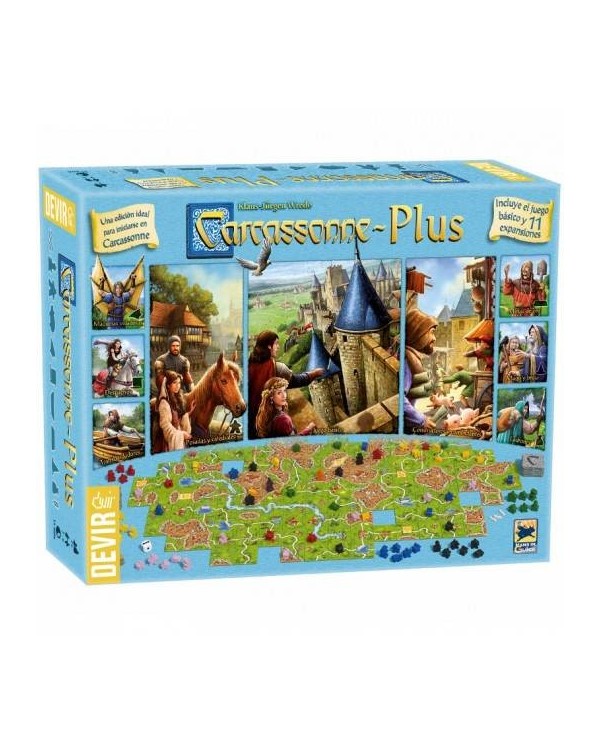 JUEGO DE MESA CARCASSONNE PLUS 2017 8436017225761 DEVIR 59,95 €