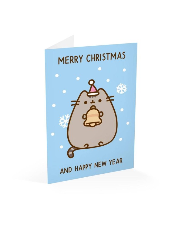 TARJETA FELICITACION PUSHEEN NAVIDAD 2