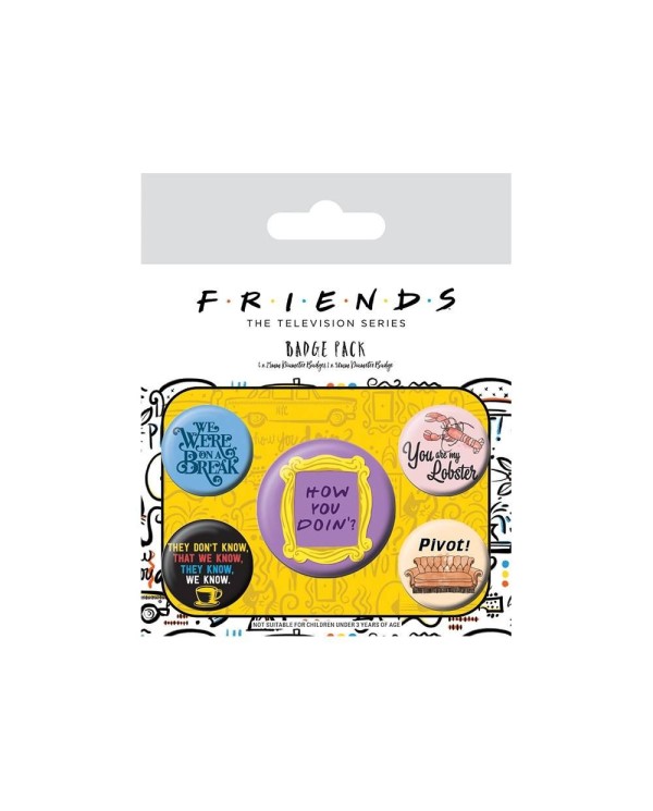 PACK CHAPAS FRIENDS QUOTES 5050293806730  3,95 €