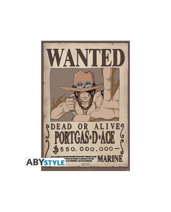 ONE PIECE - Póster "Wanted Ace" (91,5x61)