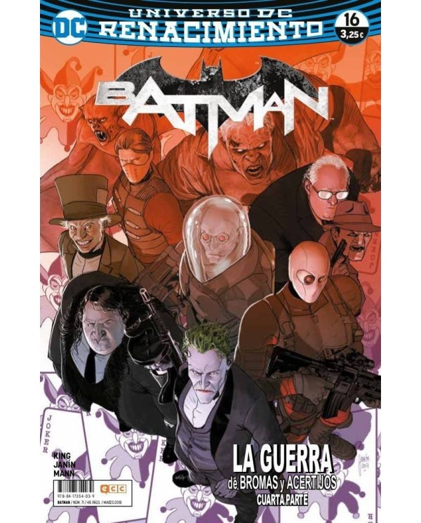 Batman núm. 71/ 16 (Renacimiento) 9788417354039 ECC 3,25 €