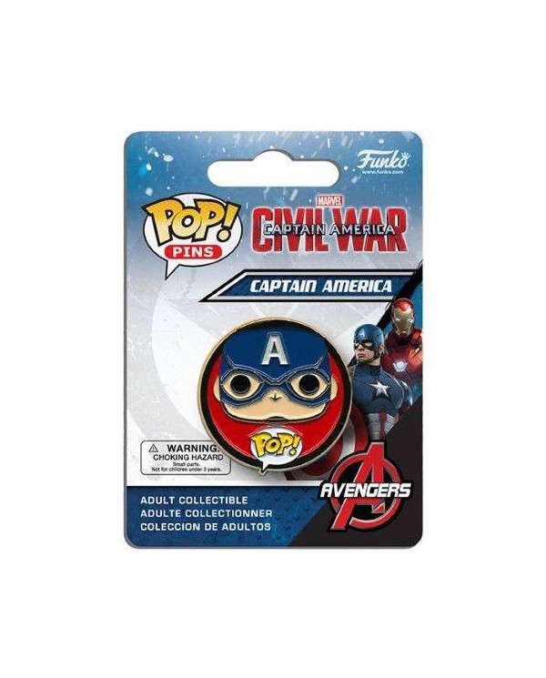 FUNKO POP PIN MARVEL - CAPITAN AMERICA