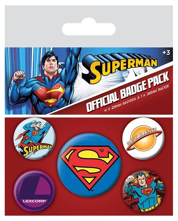 DC comics Set pins Superman