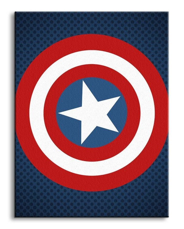 MARVEL - LIENZO 30X40 CM CAPITAN AMERICA ESCUDO MERCHANDISING7,77 €...