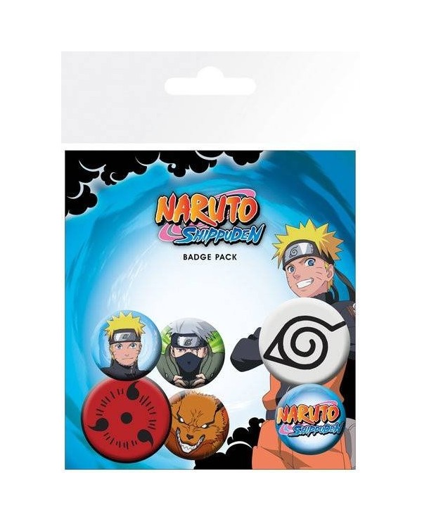 NARUTO SHIPPUDEN Pack de Chapas