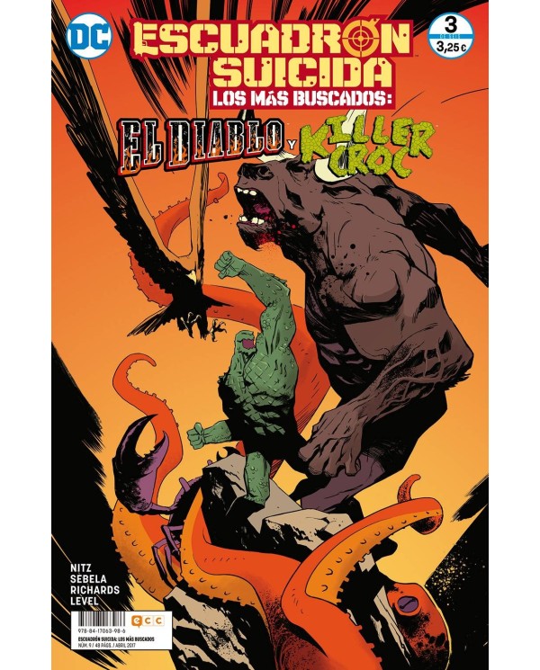 Escuadrón Suicida: El Diablo/Killer Croc — Los más buscados núm. 9/ 3